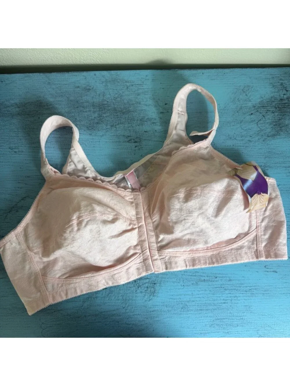 Comfort Choice Posture Support Bra 48C Front Closure Lace Pink NWT **